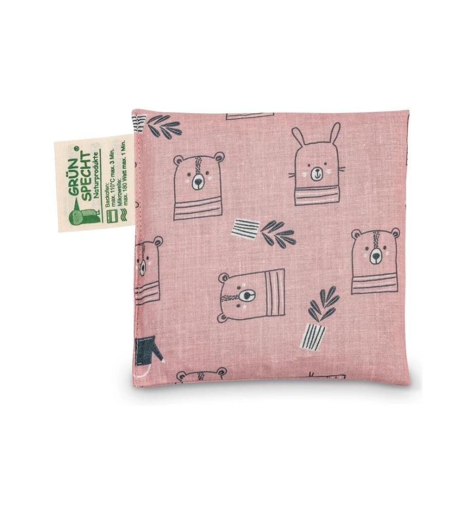 Grünspecht - Coussin aux pépins de raisin Blossom pink 12 x 12 x 1 cm