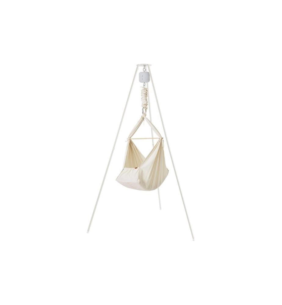 Membantu - Hamac pour bébé Set de supports Basic White/Nature/Grey