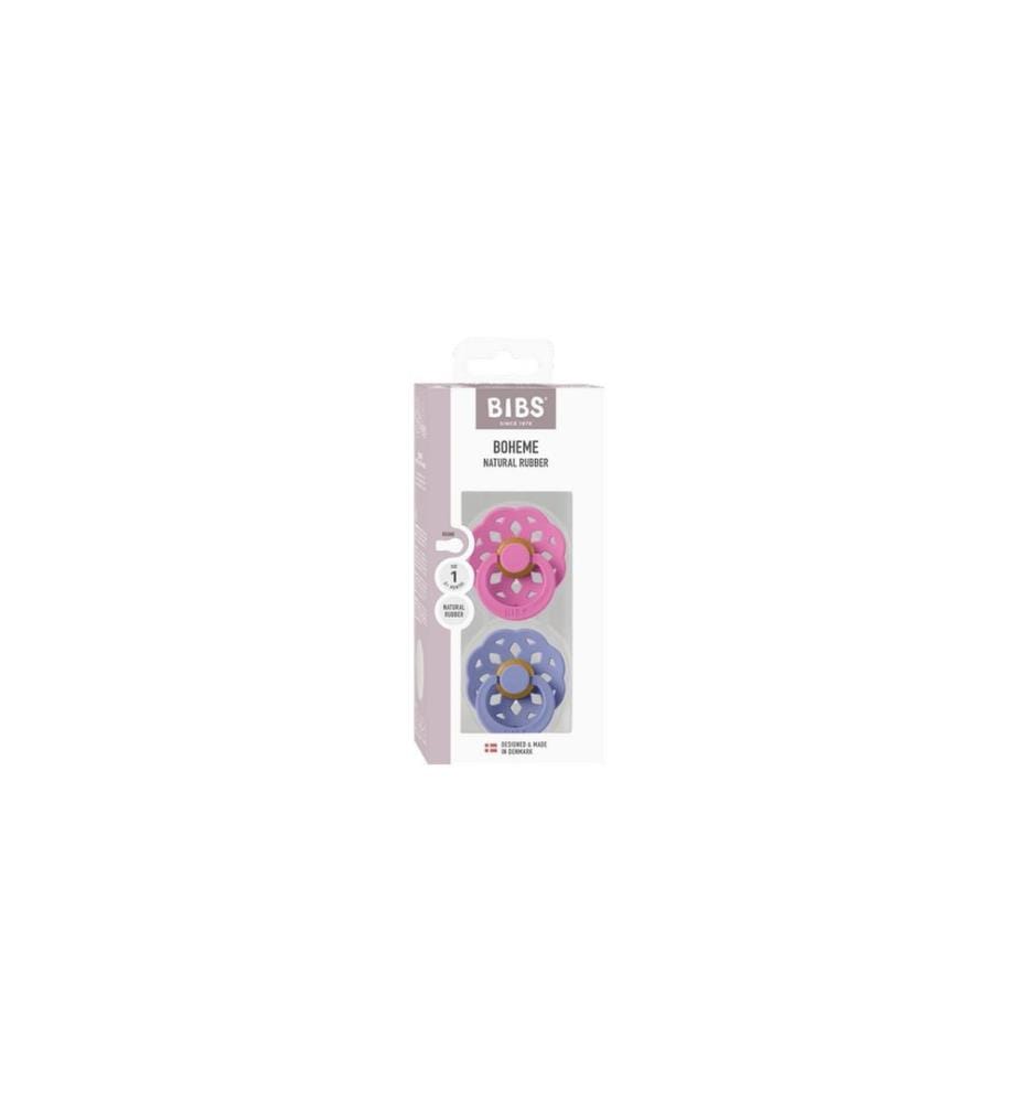 Bibs Bohème Lot de 2 couches en latex rondes 0-6 mois Bubblegum Peri