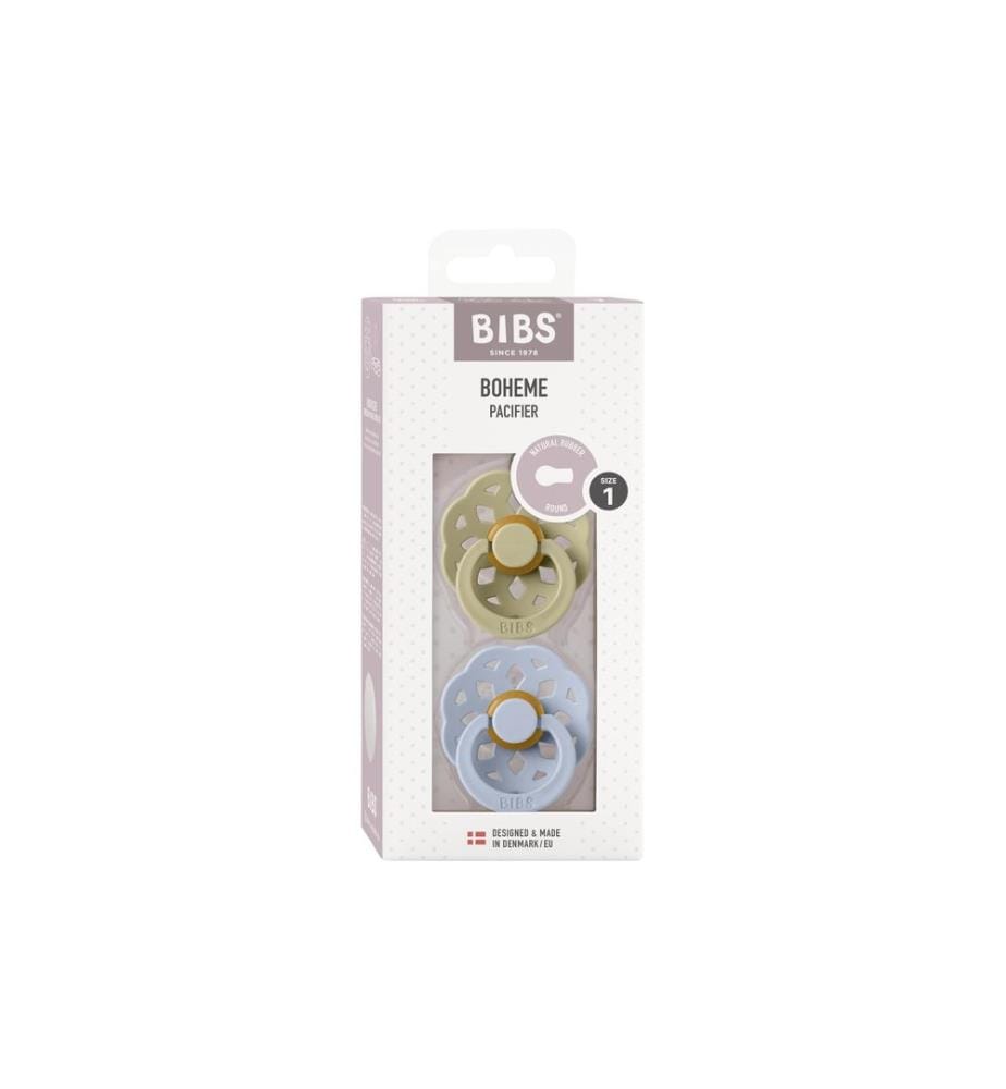 Bibs Bohème Latex naturel, 0 à 6 mois environ