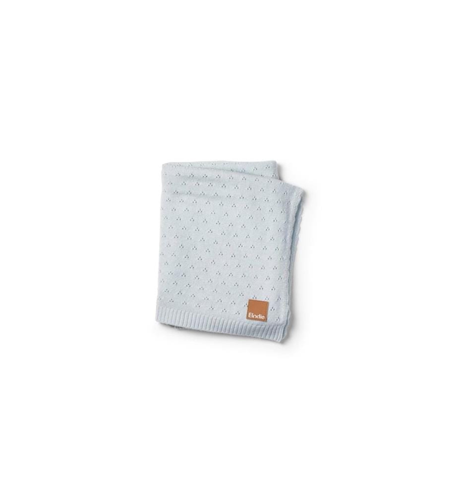 ELODIE Couverture pour bébé Pointelle Bermuda Blue