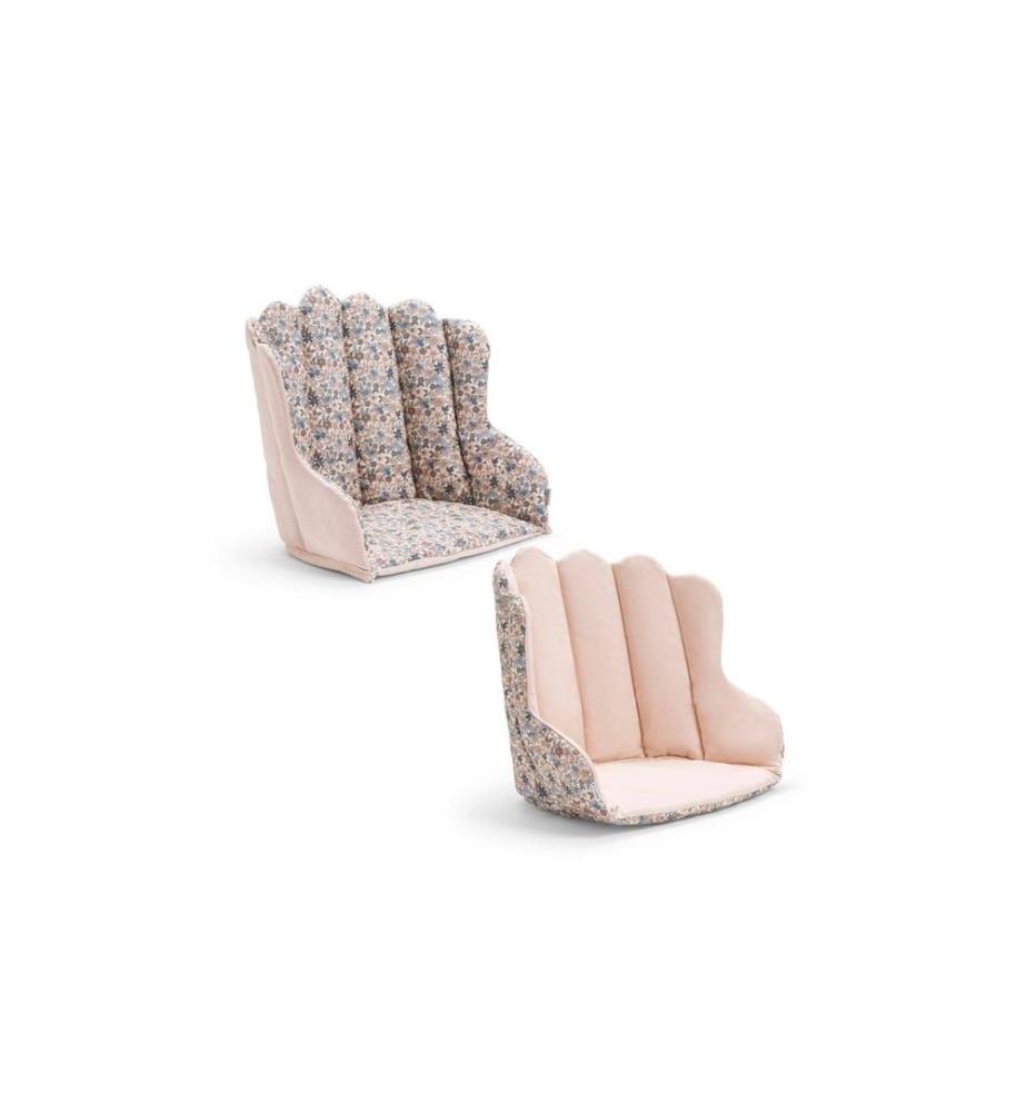 ELODIE Coussin d'assise GRACE Blue Garden Coton, polyester