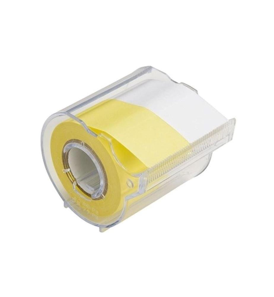NT CUTTER - Distributeur à feuillets adhésif Yamato 2.5 cm jaune/blanc, 2 rouleaux