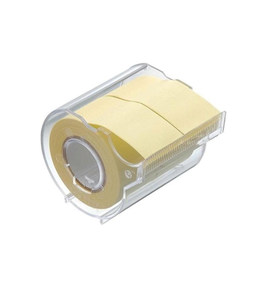 NT CUTTER - Distributeur à feuillets adhésif Yamato 2.5 cm Jaune, 2 rouleaux