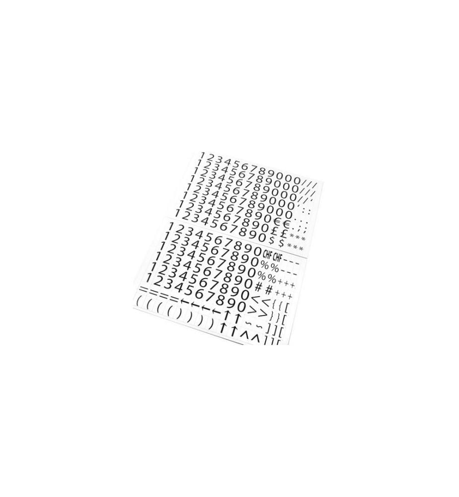 SUPERMAGNETE - Aimant Numéros A4, 12 caractères