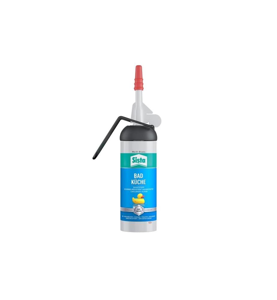 SISTA - Mastic Salle de bains et cuisine 100 ml, blanc