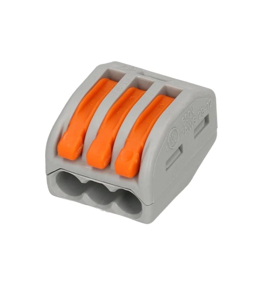 WAGO - Borne de connexion Borne WAGO - 3L 3-fach, 8 Pièce/s