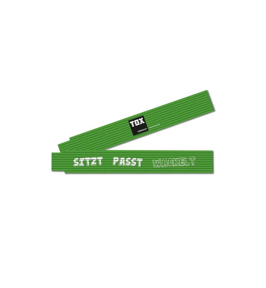 TOX-DÜBEL - Double mètre «S'adapte, s'agite», 2 m