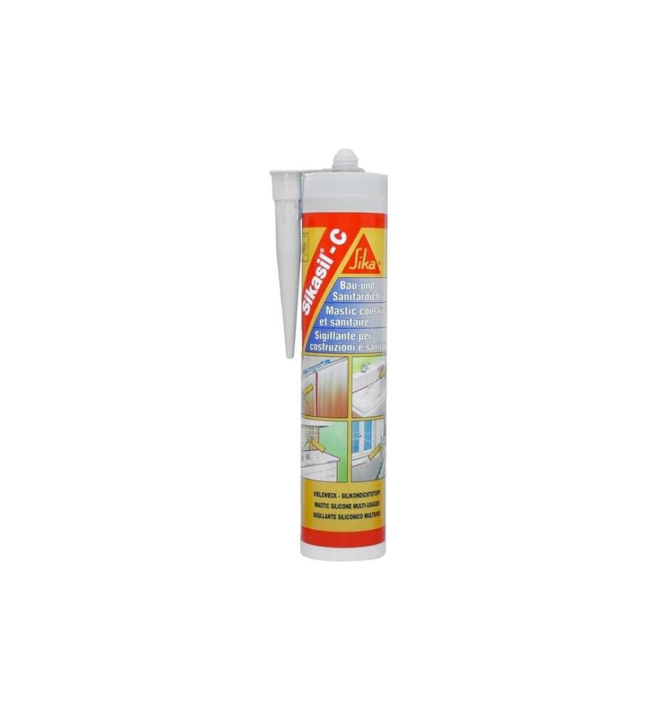 SIKA - Silicone SIKA -sil-C 300 ml, blanc