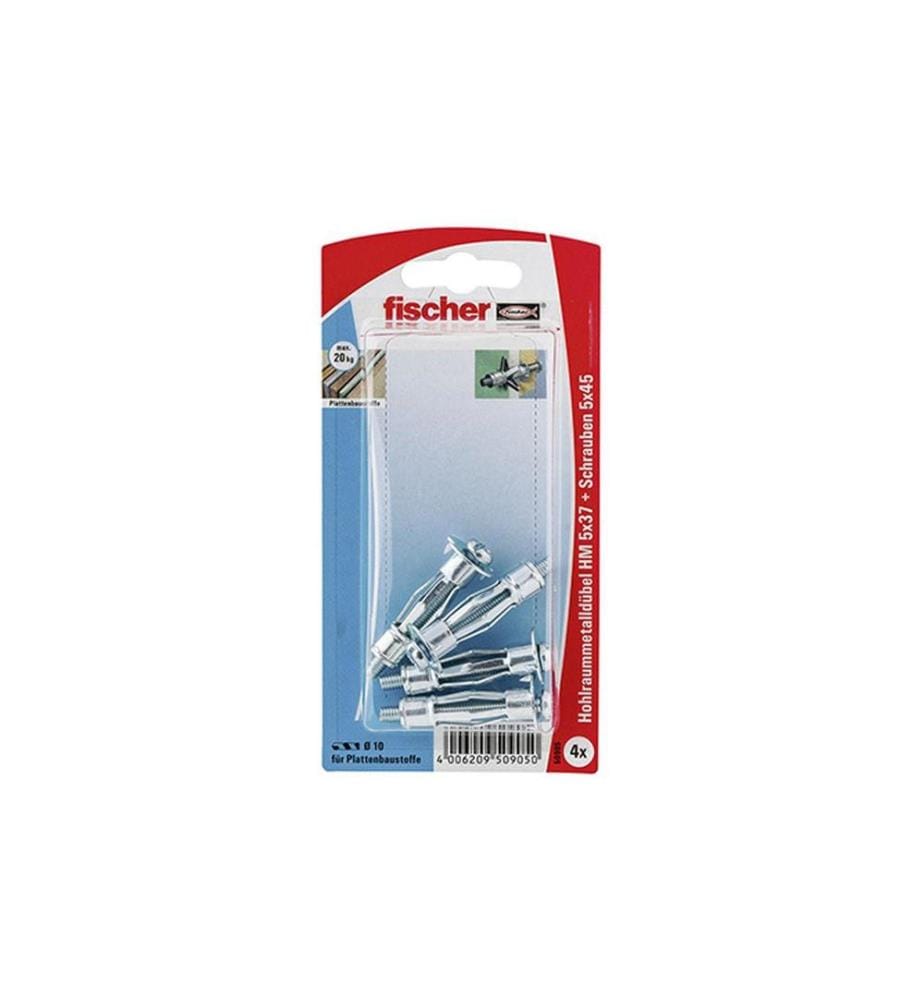 FISCHER - Cheville pour Supports creux HM 5 x 37 S, 4 Pièce/s