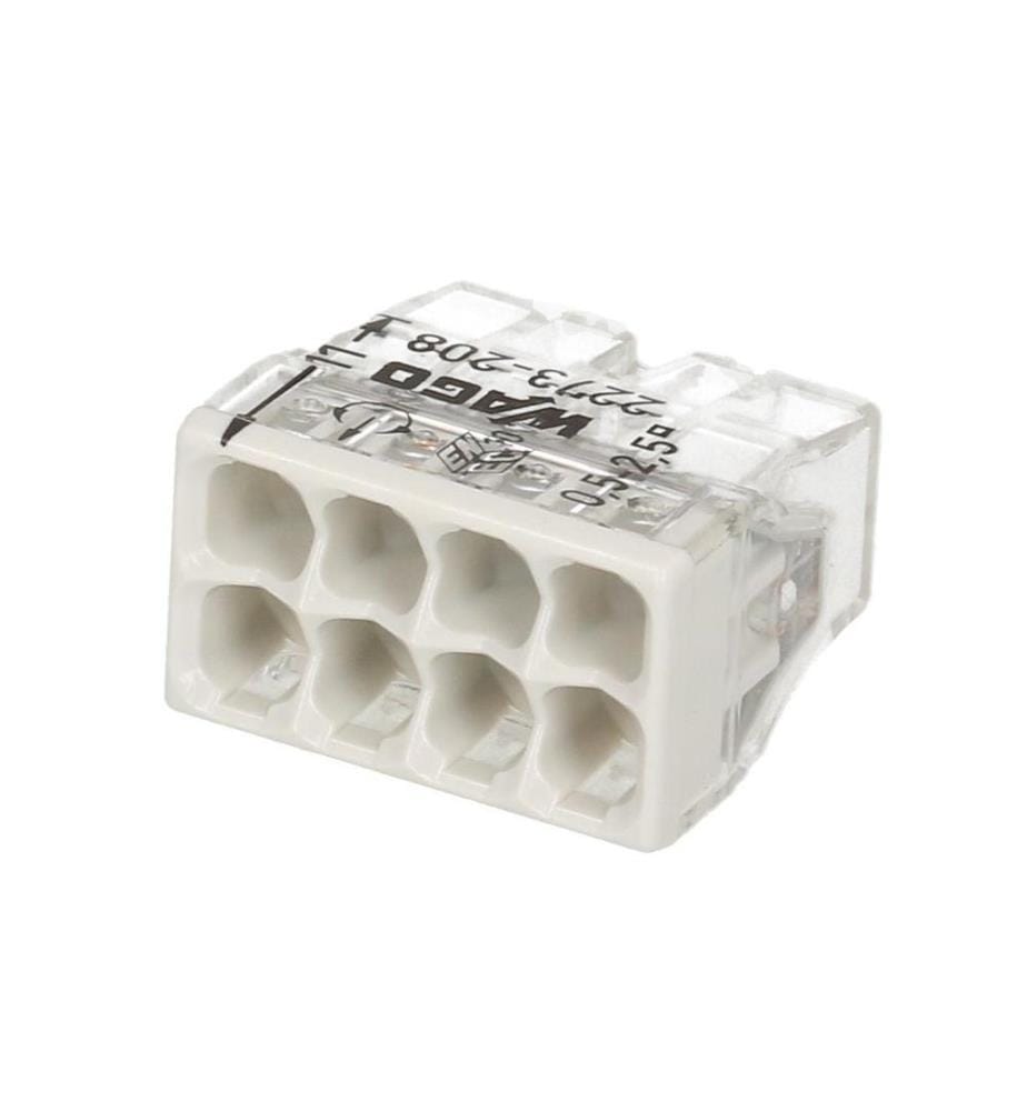 WAGO - Borne à fiche Contact COMPACT 8 fois, 4 pièces