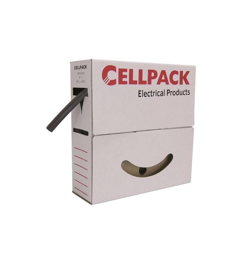 CELLPACK AG - Gaine thermorétractable 15 m x 3 mm Noir