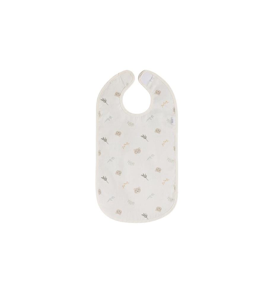 ZEWI bébé-jou Bavoir à manger plastifié Snoozy Bear 26 x 50 cm
