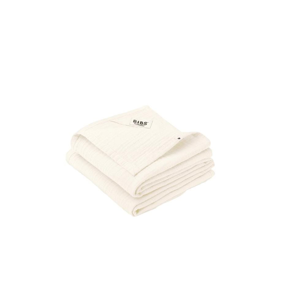 Bibs - Serviette en gaze Lot de 2 Ivory 70 x 70 cm
