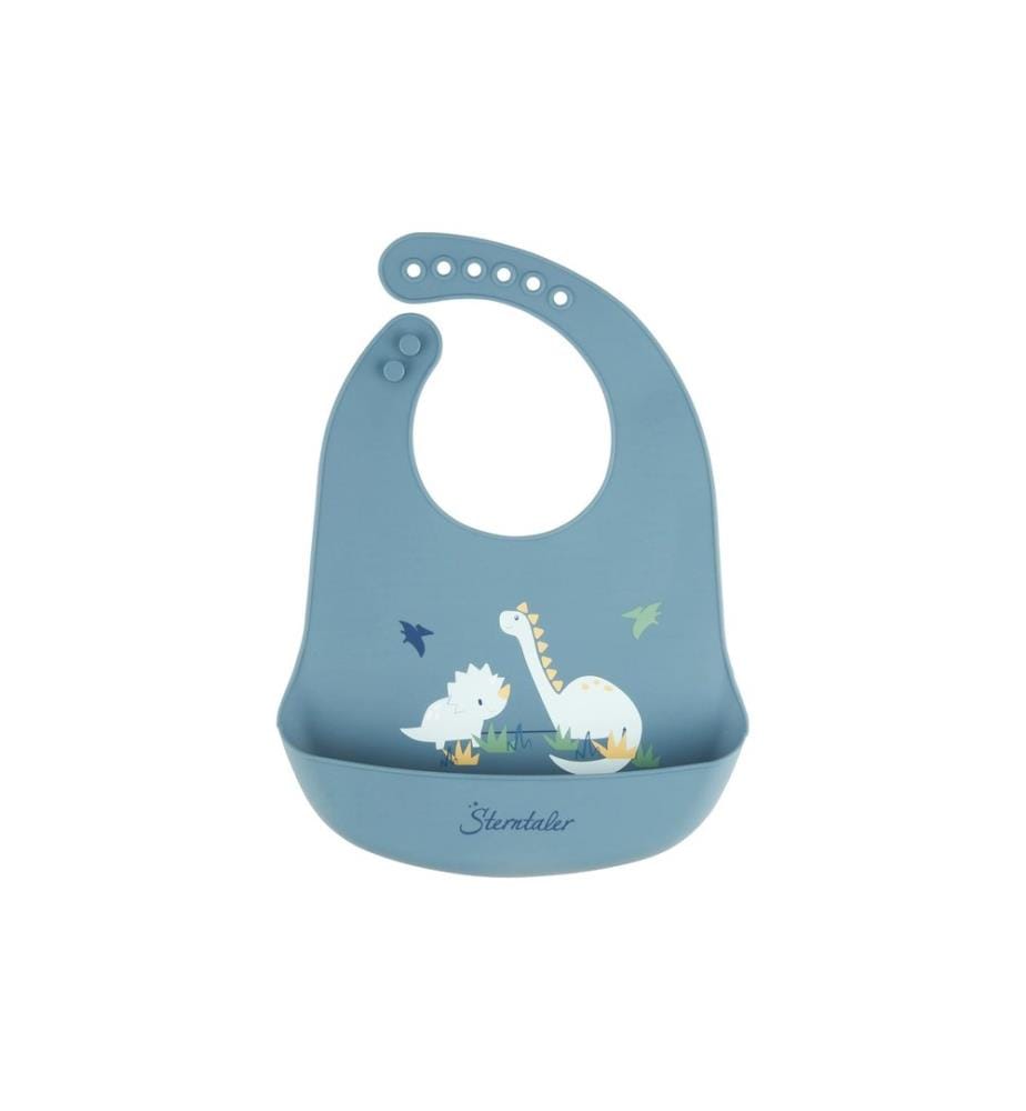 STERNTALER - Bavoir Silicone Dino Rexi 32 x 24 cm