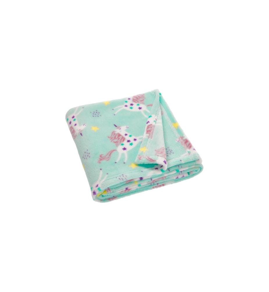PLAYSHOES - Couverture douillette Licorne 75 x 100 cm