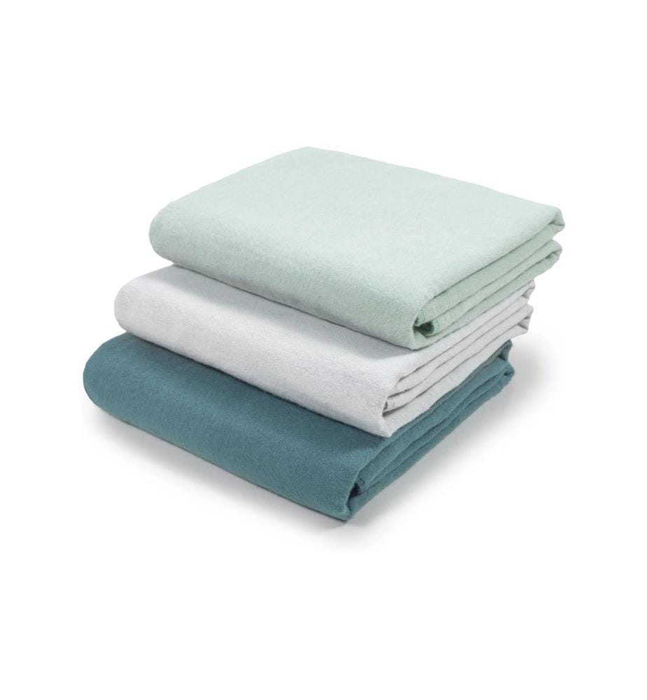 MAKIAN - Panno Molleton Lot de 3 80 x 80 cm, vert