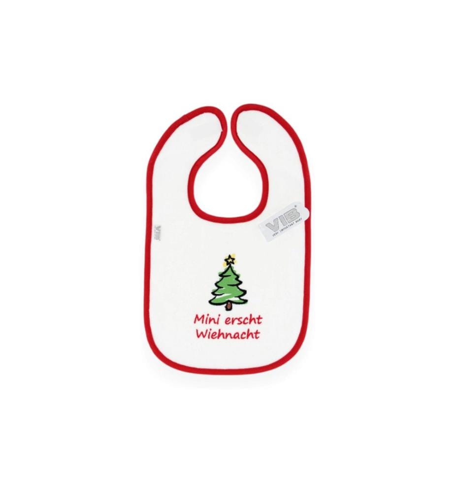 Very Important Baby - Bavoir Mini erscht Wiehnacht Blanc/rouge