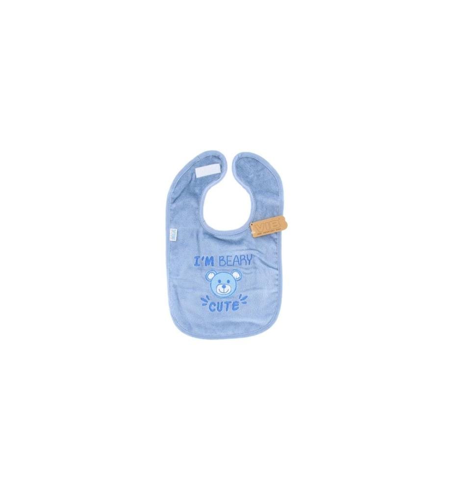 Very Important Baby - Bavoir I`m Beary Cute bleu 38 x 22 cm