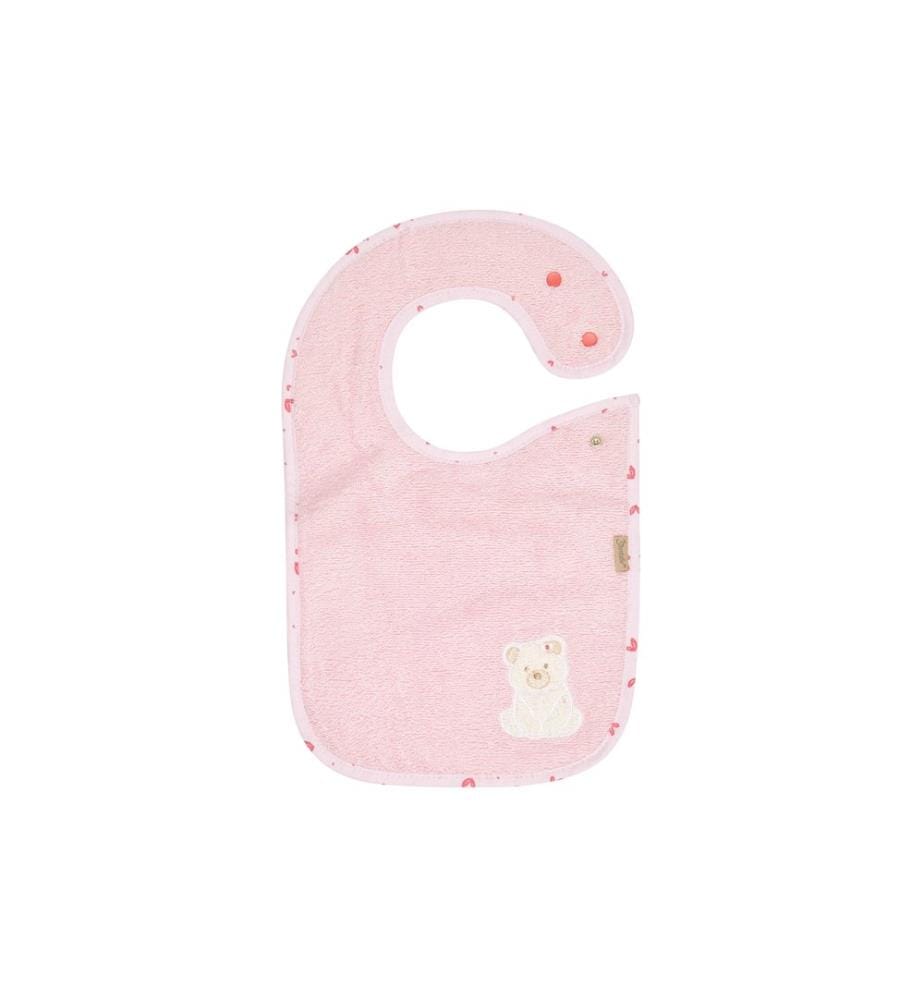 STERNTALER - Garniture pour bavoir Ours Betty 38 x 26 cm, Rose