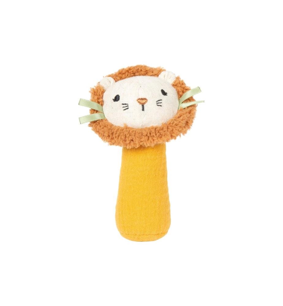 small foot - Jouet bébé petit hochet et préhenseur en tissu Little Lion