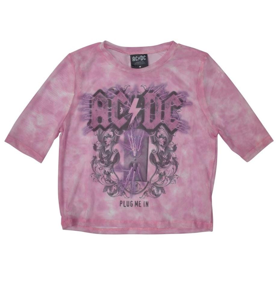AC/DC - Haut court PLUG ME IN - Femme