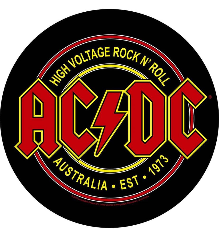 AC/DC - Écusson HIGH VOLTAGE ROCK N ROLL