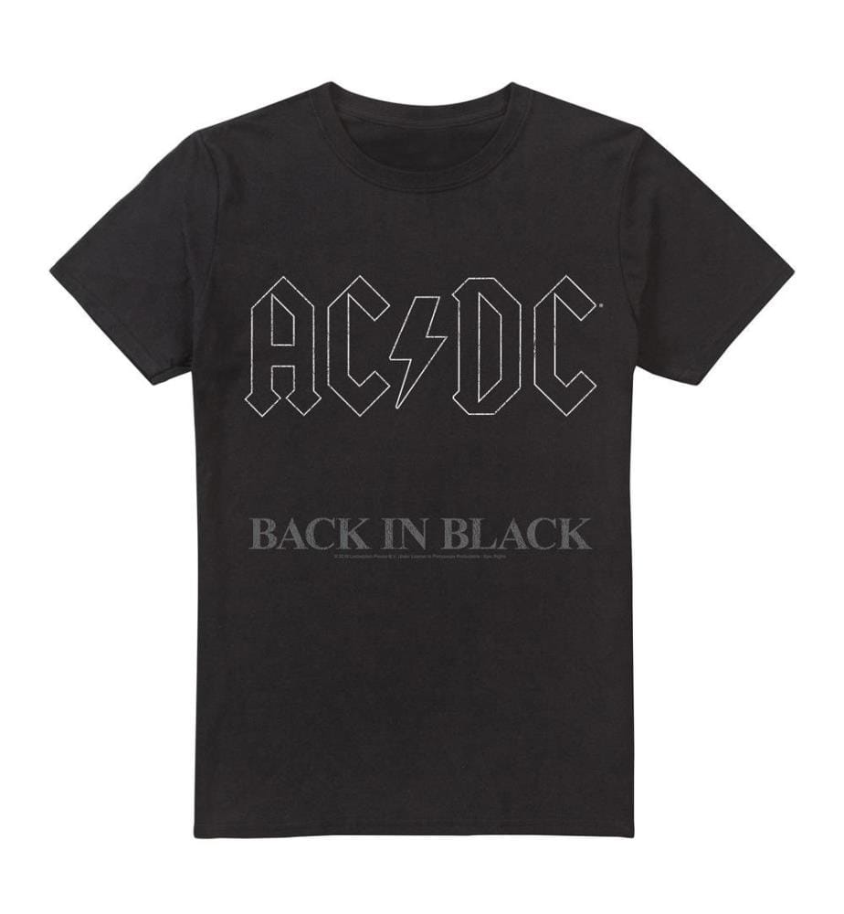 AC/DC - T-shirt motif logo BACK IN BLACK - Homme
