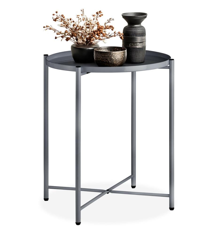 Table dappoint CHESTER 45,5x45,5x53 cm - gris foncé