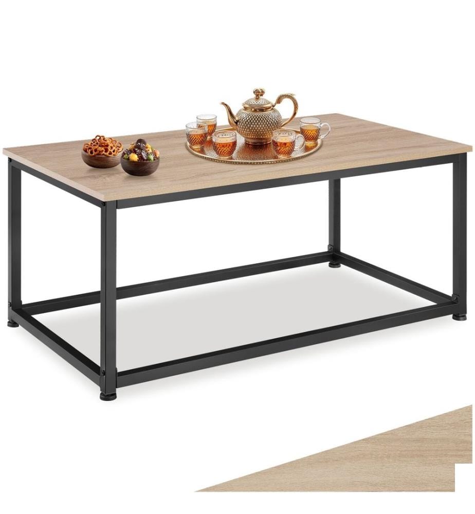 Table dappoint Lynch 100x55x45,5 cm - Bois clair industriel, Chêne Sonoma
