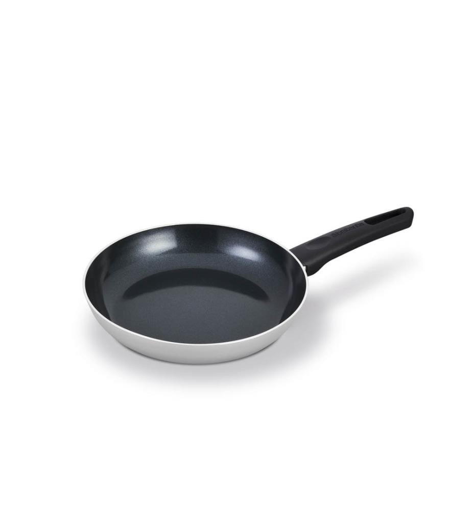 Indu+ Poêle à frire en Pfas recyclé, 24 cm, antiadhésive - Gris clair