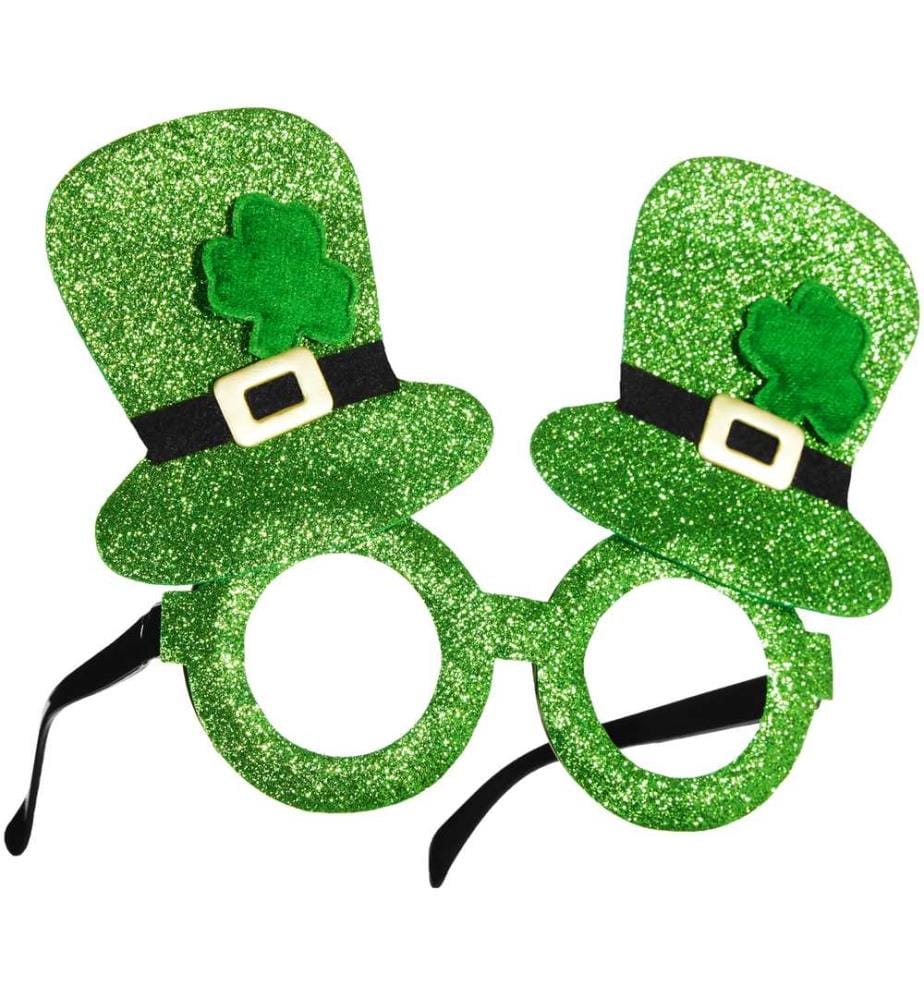 Lunettes fantaisie avec haut-de-forme pour la Saint-Patrick