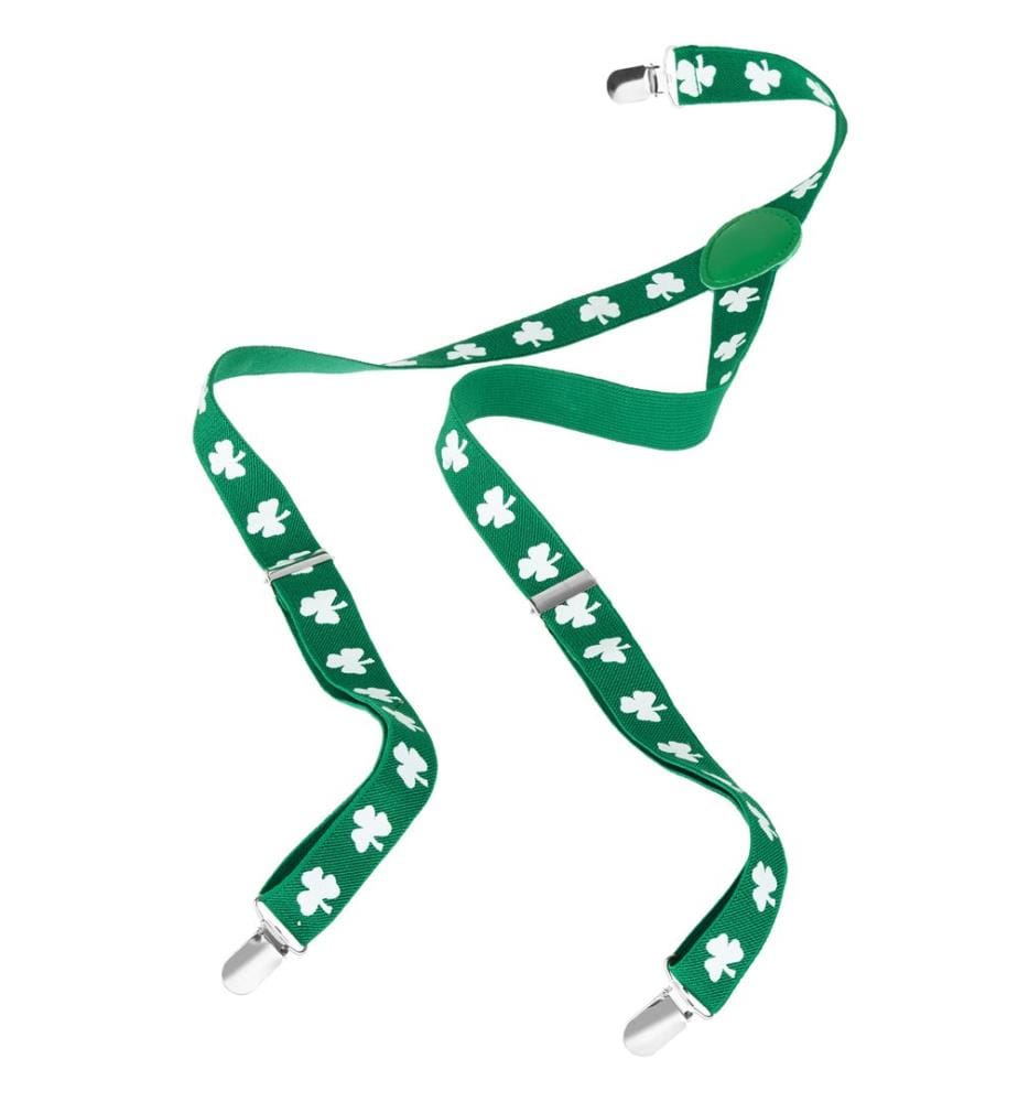 Bretelles avec trèfles pour la Saint-Patrick