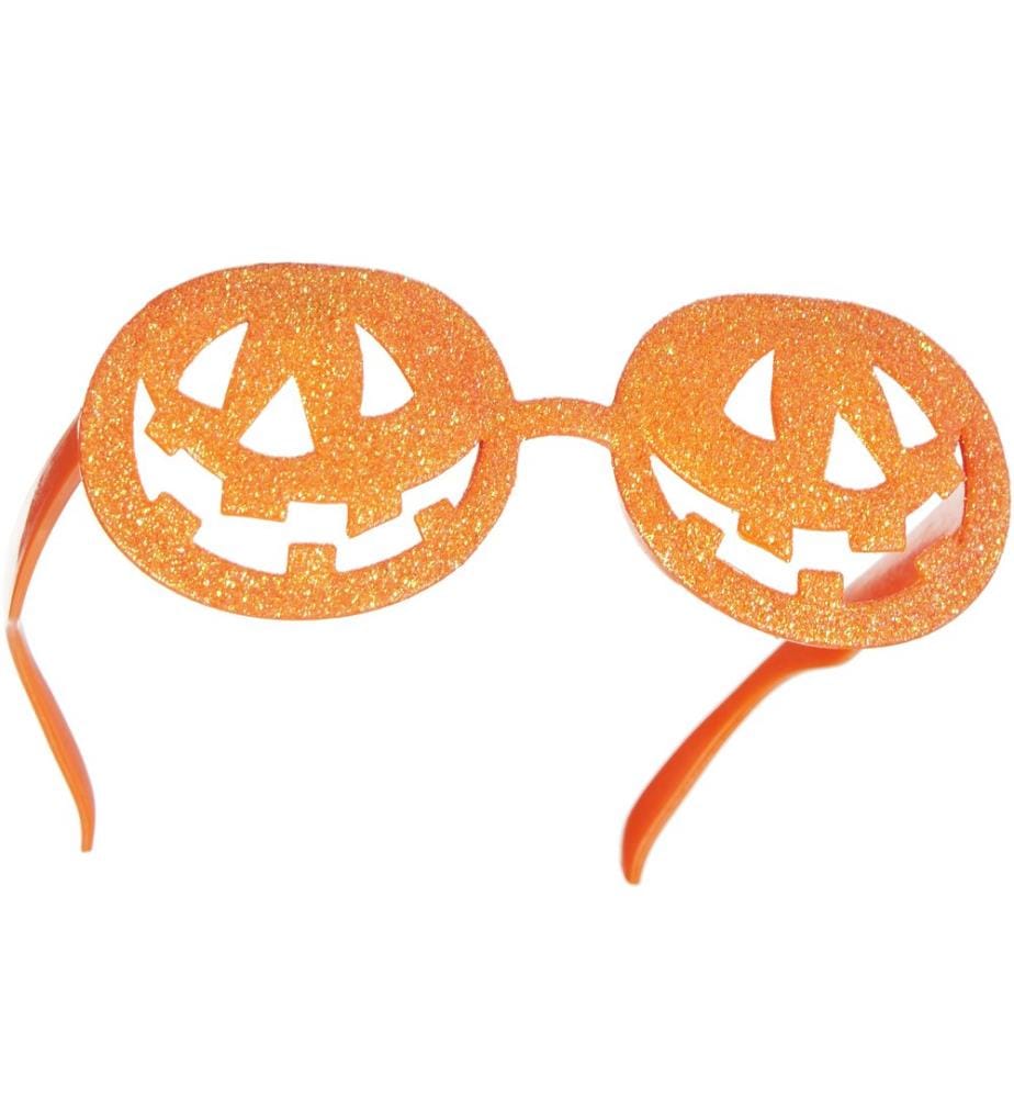 Lunettes fantaisie Halloween citrouilles scintillantes