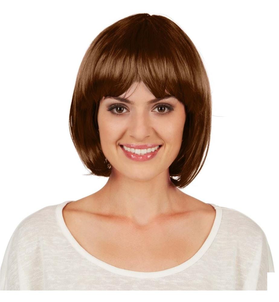 Perruque carré à frange femme