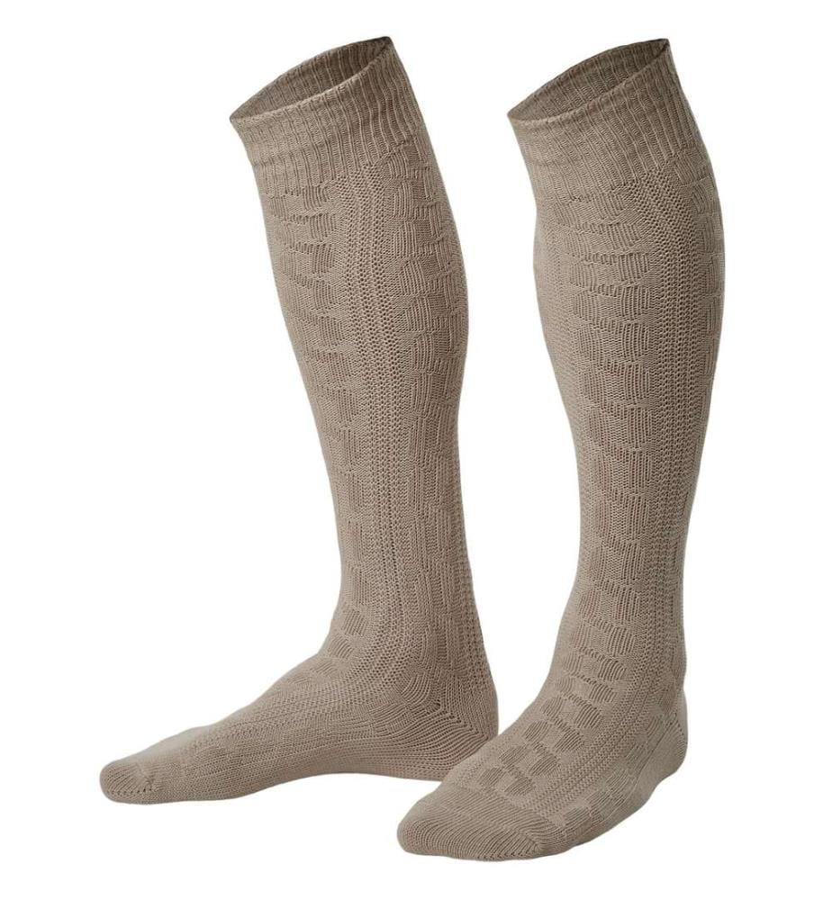 Chaussettes hautes beige