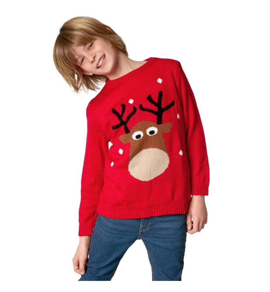 Pull de Noël Renne charmant pour enfants