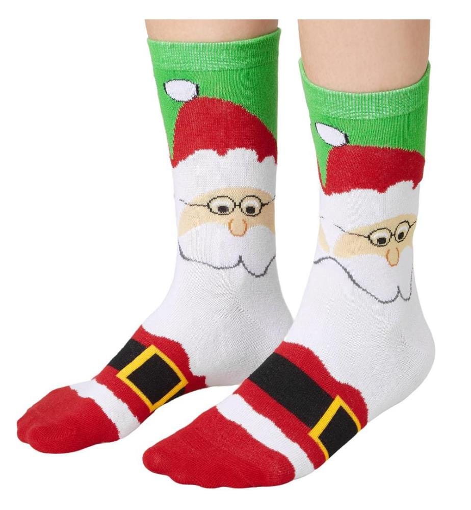 Chaussettes de Noël avec motif de Père Noël