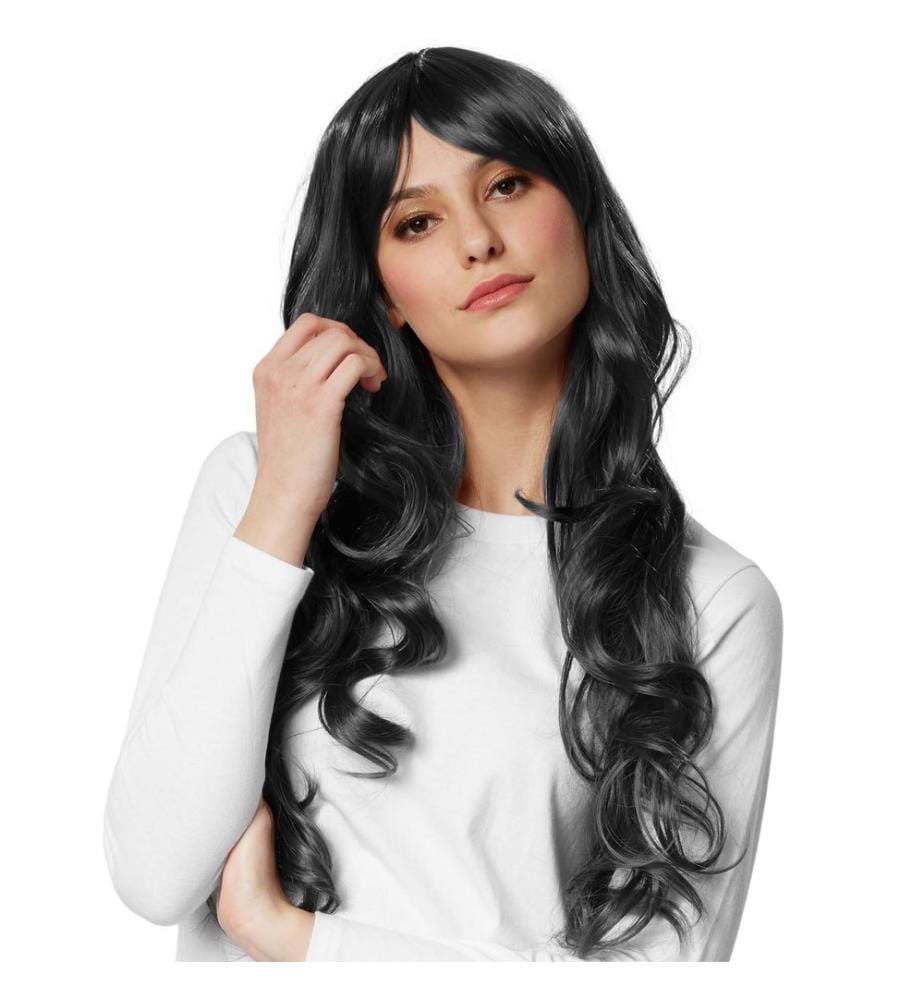 Perruque cheveux longs bouclés