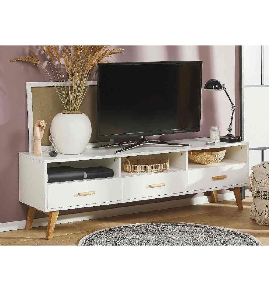 Meuble TV LIBERTY Blanc