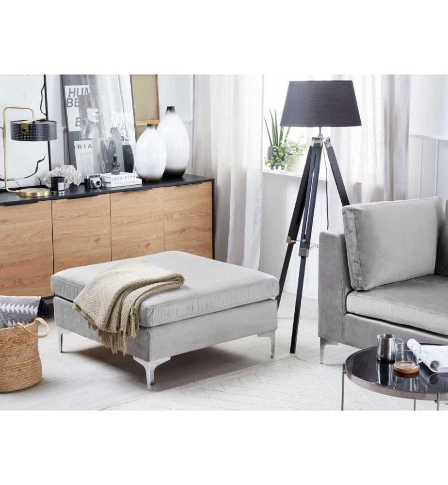 Ottoman EVJA Velours Gris
