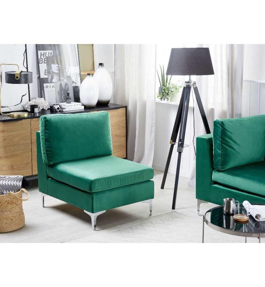 Module fauteuil EVJA Velours Vert