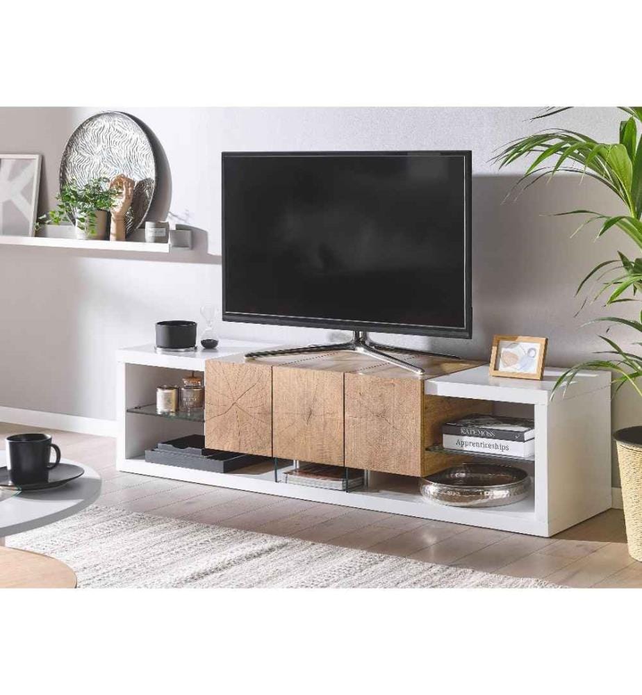 Meuble TV FULERTON Blanc