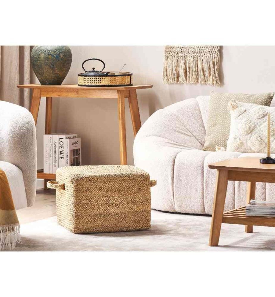 Pouf DHADAR Jute Naturel