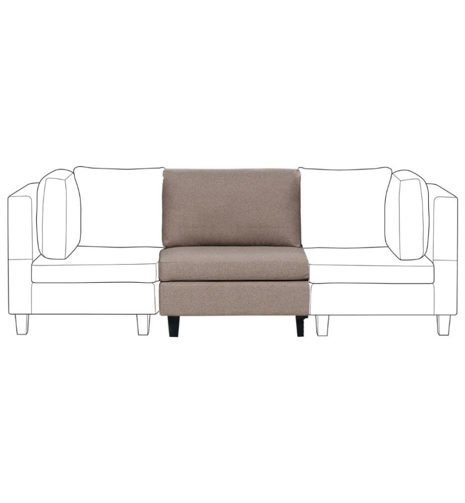 Module fauteuil UNSTAD Tissu Marron