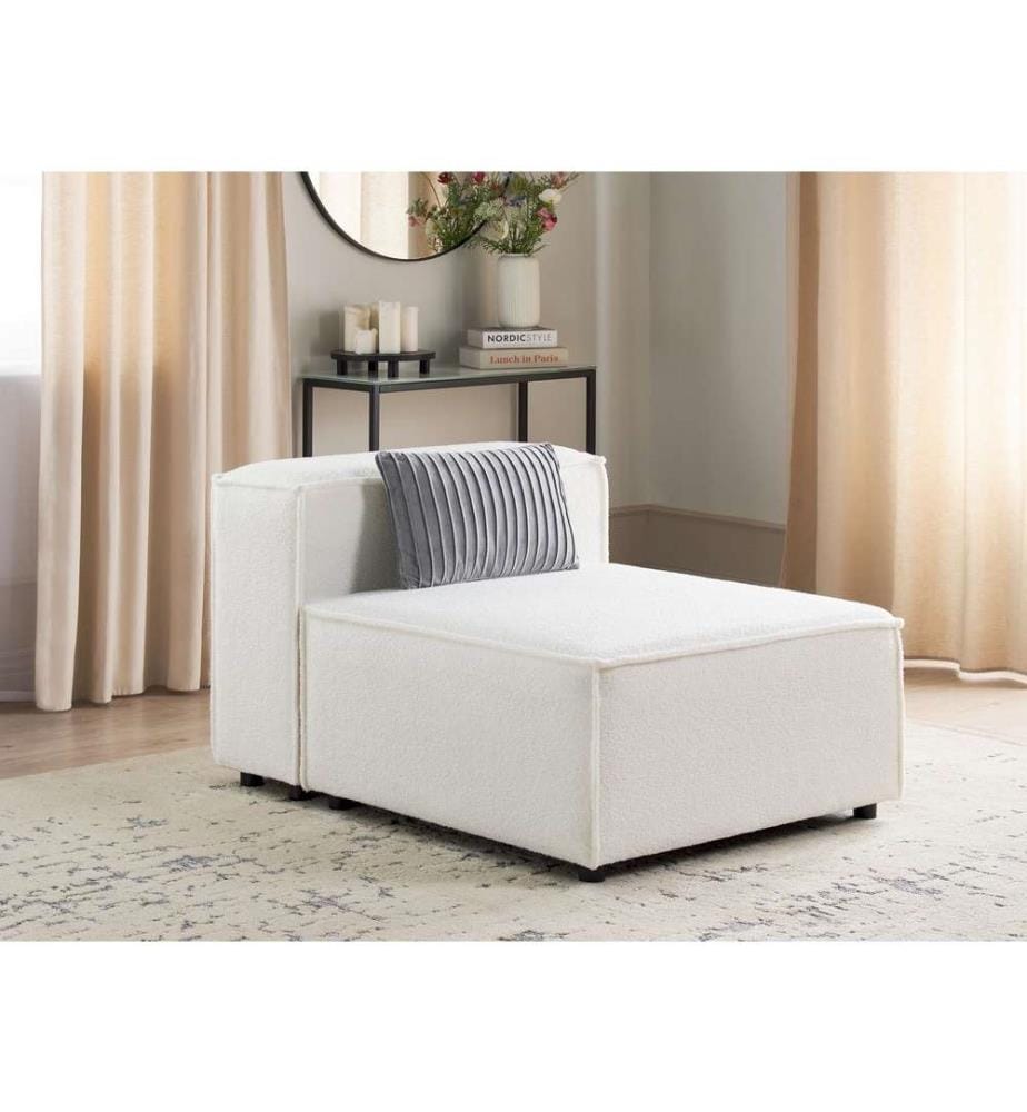 Module fauteuil ARDAL Bouclé Blanc cassé