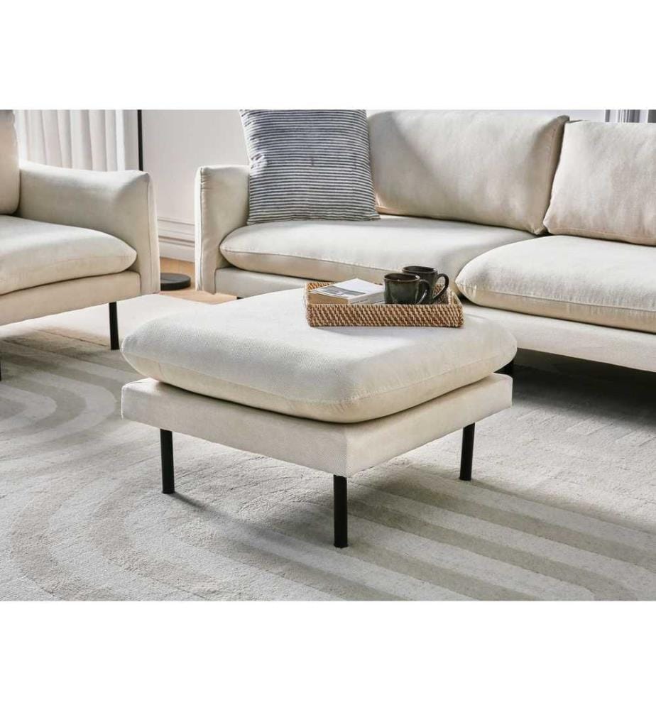 Ottoman VINTERBRO Tissu Beige clair