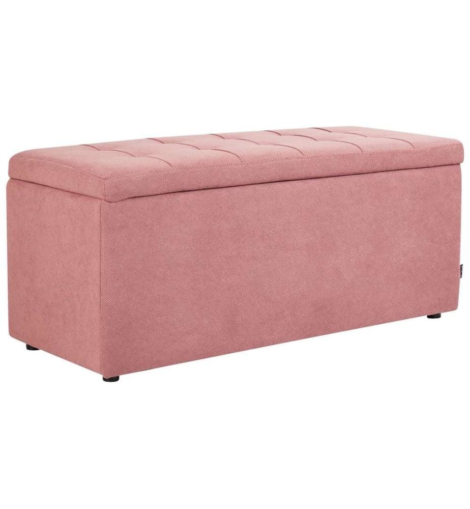 Pouf de rangement OREM Tissu Rose