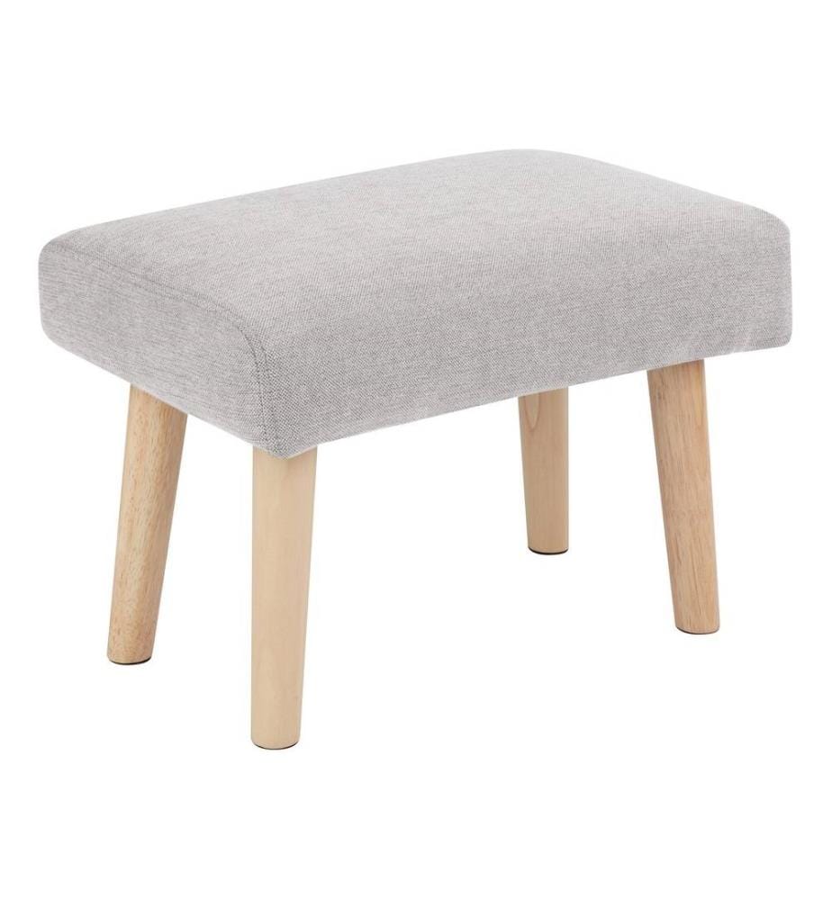 Repose-pied TAKOMA II Tissu Gris clair