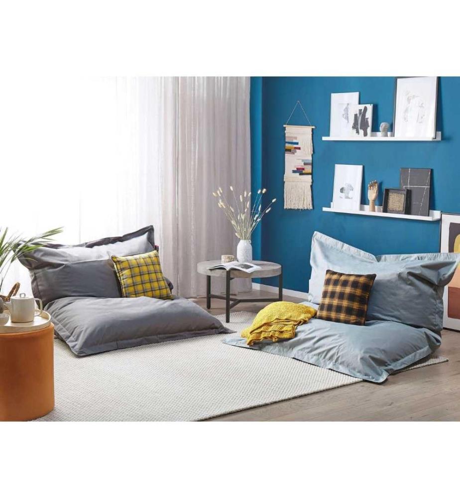 Pouf poire 300 L FUZZY 140 cm 180 cm Gris clair